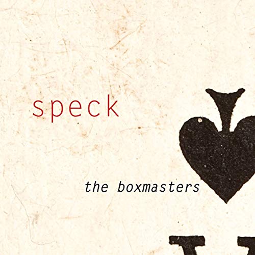 A beige album cover with "speck" in red and "the boxmasters" in black text.