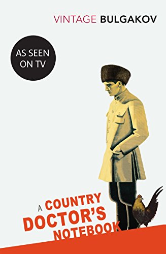 Book cover with man in coat and rooster, titled "A Country Doctor's Notebook".