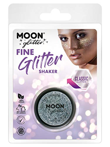 Moon Glitter Classic Fine Glitter Shakers Silver