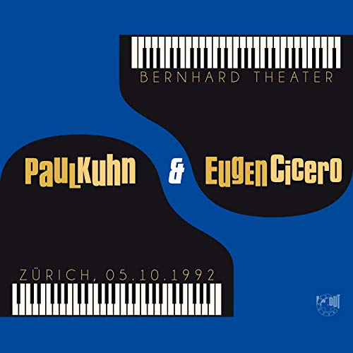 Blue album cover with piano keys and text: "Paul Kuhn & Eugen Cicero".
