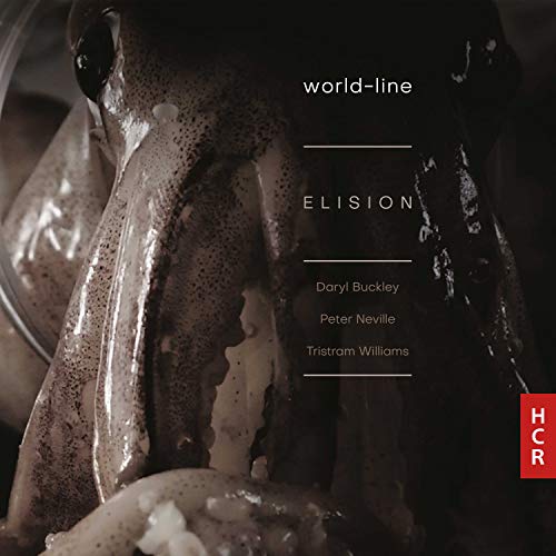 "CD cover with squid image, white text, and red 'HCR' logo."