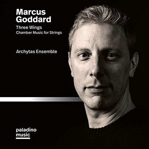 Black-and-white CD cover featuring a man's portrait with text "Marcus Goddard" and "paladino music".