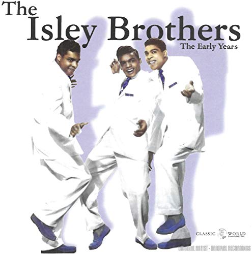 CD cover featuring three men in white suits dancing against a white background.