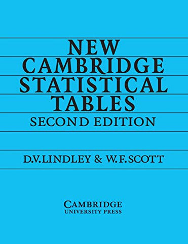 D. V. Lindley - New Cambridge Statistical Tables