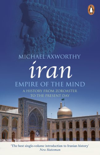 The image depicts a book cover with a blue-tinted background and ornate architecture.