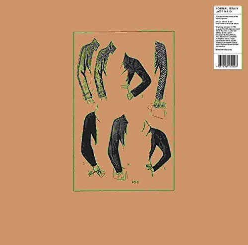 CD cover art featuring illustrated shirt and pant sleeves on a peach background.