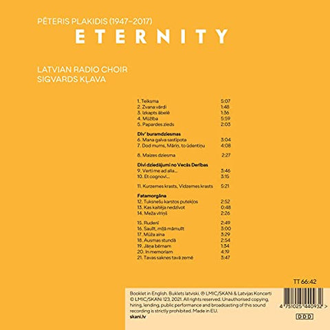 Latvian Radio Choir - Peteris Plakidis: Eternity [CD]