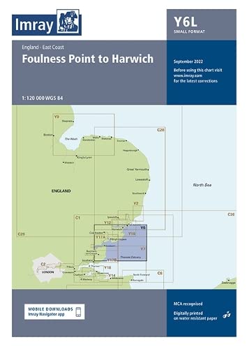 Imray Chart Y6 Laminated: Suffolk and Essex Coasts (Y Series)