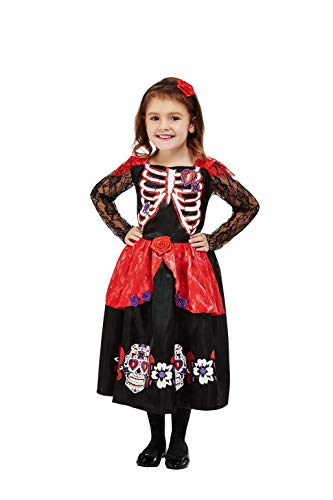 Smiffys Toddler Girl Day of the Dead Costume