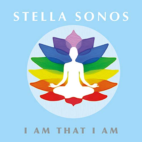CD album cover with a person meditating surrounded by a rainbow lotus flower.