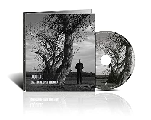 Loquillo CD case and disc with a stark tree and distant figure.