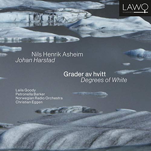 "CD cover with icy landscape and white text on a blue background."