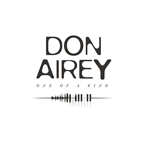 "Album cover with 'Don Airey, One of a Kind' text and sound wave graphic."