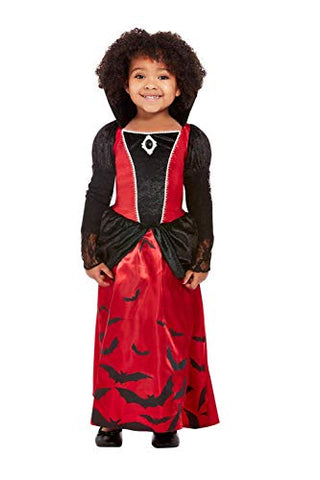 Toddler Vampire Costume Red and Black - FEMALE