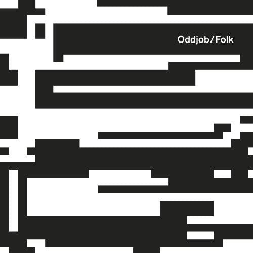 Black and white abstract design with "Oddjob/Folk" text in the top right corner.