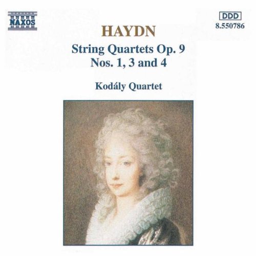 Haydn CD cover featuring a portrait of a woman in 18th-century attire.