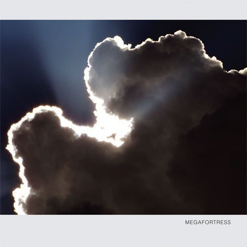 A dark cloud with sun rays shining through, album cover with "Megafortress" text.