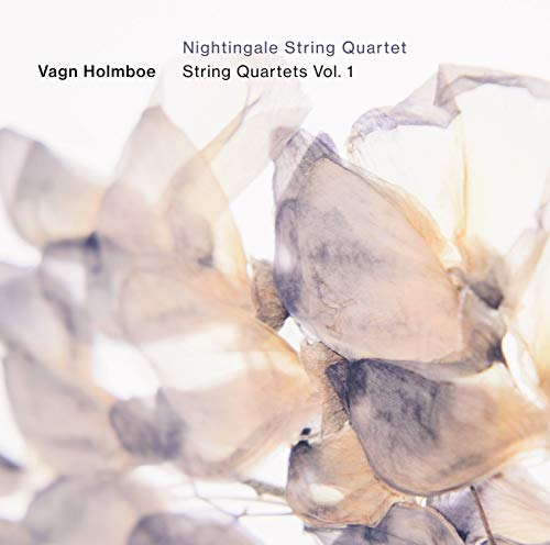 A CD cover featuring a blurred, abstract floral design in soft pastel colors.