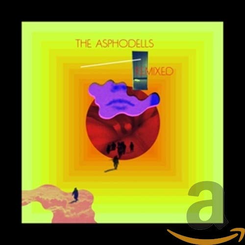 CD cover for “The Asphodells - Remixed” with abstract, colorful artwork.