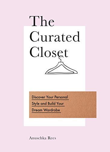 Book cover with title "The Curated Closet" and subtitle on a pink background.