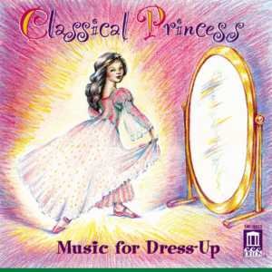 "CD cover art featuring a princess in a dress, standing by a mirror."