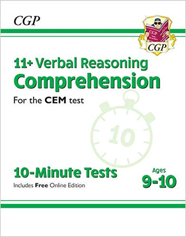 New 11+ CEM 10-Minute Tests: Comprehension - Ages 9-10 (with Online Edition) (CGP 11+ CEM)