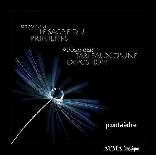 "Black album cover with white text and abstract blue and white design."