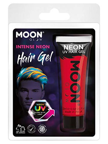 Moon Glow Intense Neon UV Hair Gel Red