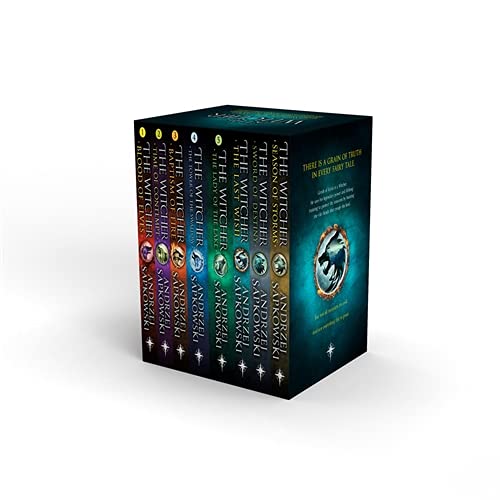 The Witcher Boxed Set: The Last Wish, Sword of Destiny, Blood of Elves, Time of Contempt, Baptism of Fire, The Tower of The Swallow, The Lady of the Lake, Season of Storms