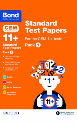 The image depicts an orange book cover with a cartoon character and text. Alt text: Orange book cover with cartoon figure and "Bond" and "11+" text.