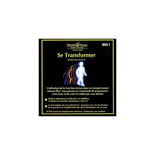"Hemi-Sync CD case with black cover, yellow text, and a human figure graphic."
