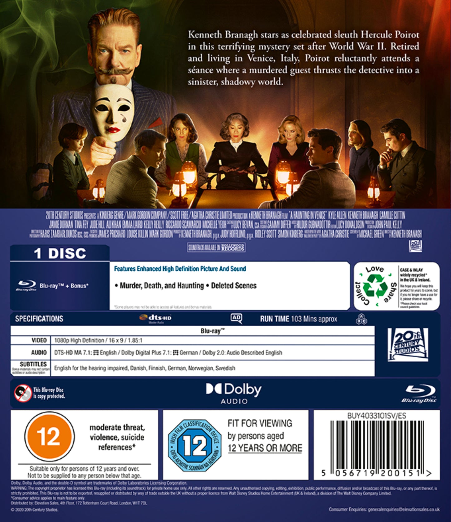 A Haunting In Venice [BLU-RAY]