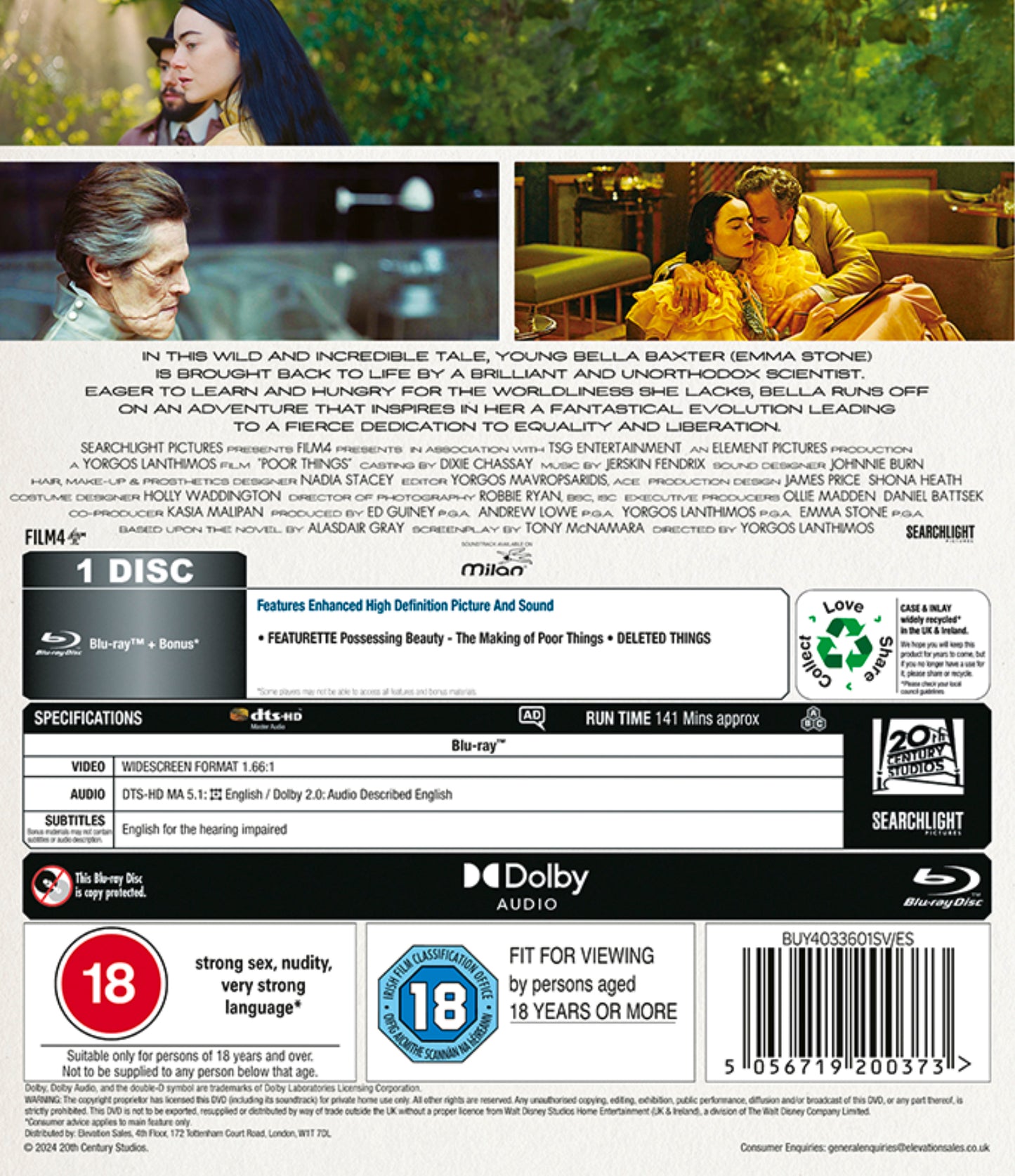 Poor Things Bd [BLU-RAY]