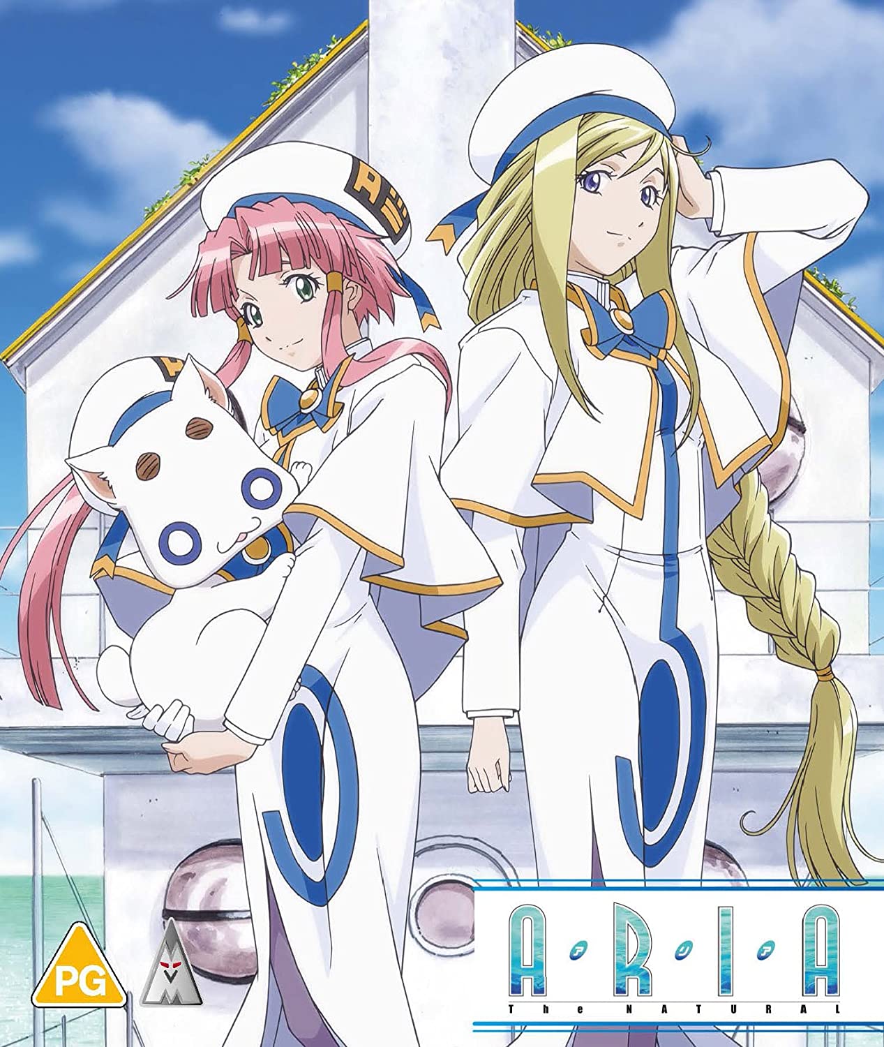 "Blu-ray cover featuring two anime girls in white sailor outfits."