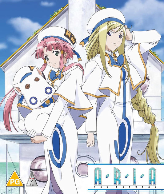 "Blu-ray cover featuring two anime girls in white sailor outfits."