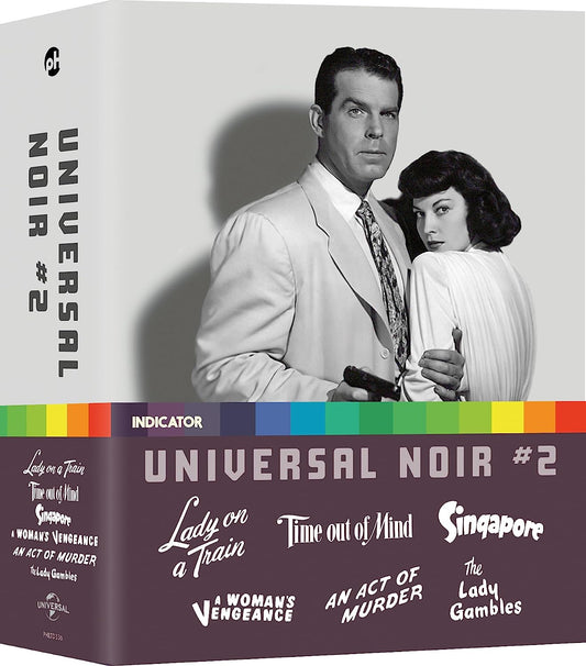 "Blu-ray box set with black and white image of man and woman."