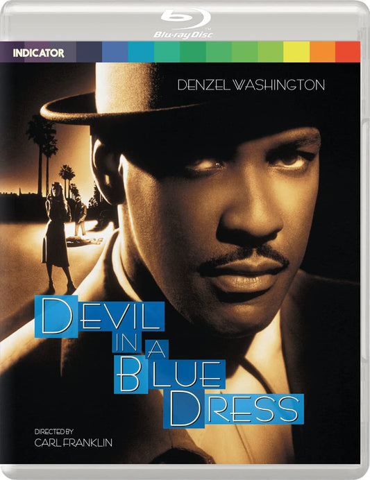 "Blu-ray case with a sepia-toned image of Denzel Washington and a woman on a road."