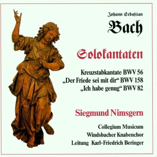 CD cover featuring a golden angel statue and Johann Sebastian Bach's name.