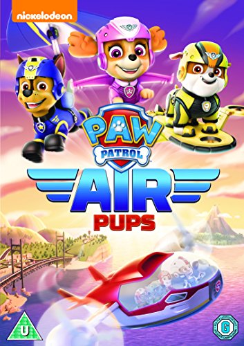 DVD cover featuring three cartoon dogs in flying gear and a jet over water.