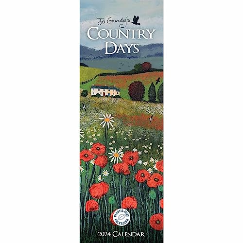 Country Days By Jo Grundy Slim Calendar 2024