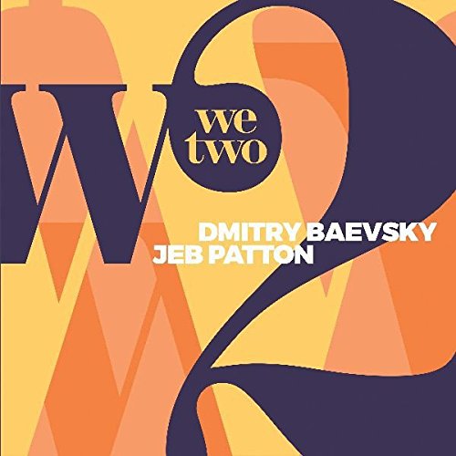 "Album cover with 'we two' text, yellow and orange background, and abstract design."