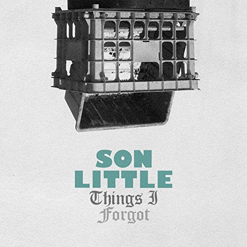 Album cover featuring a black-and-white milk crate with "SON LITTLE - Things I Forgot" text.