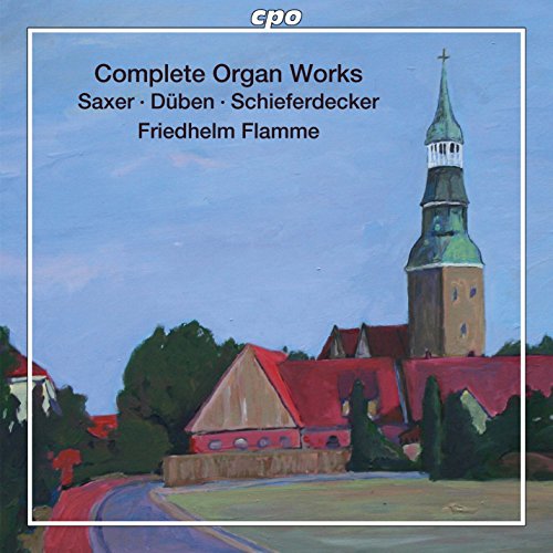 A CD cover featuring a church painting with a white border and text.