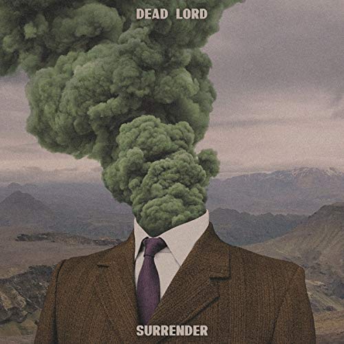 "Album cover featuring a suited man with a green, cloudy head."