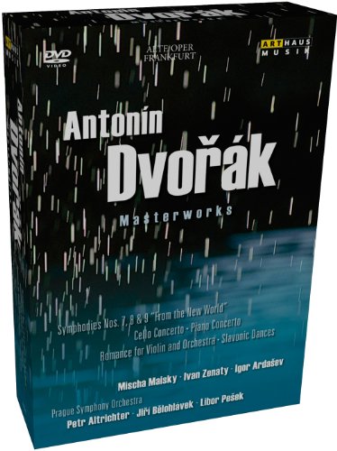 "DVD cover featuring Antonin Dvorak's name and list of musical compositions."
