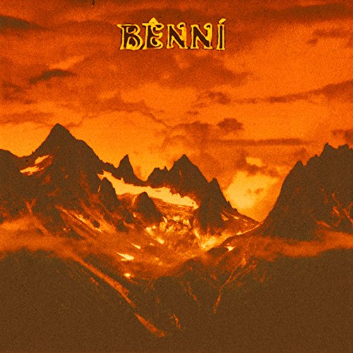 "Album cover with orange-toned mountain landscape and 'bênní' text at the top."