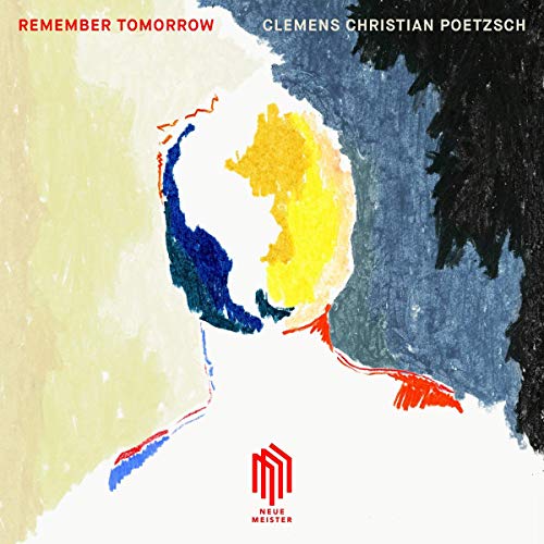 The image depicts a CD cover with an abstract painting of a person's head.