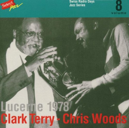 "CD cover with black-and-white photo of two jazz musicians playing instruments."