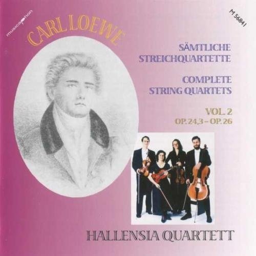 Pink and white CD cover with portrait and musicians playing string instruments.
