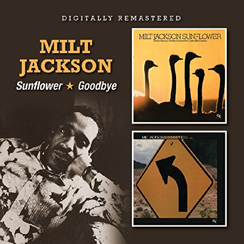 "Milt Jackson album cover with musician photo and two album artwork images."